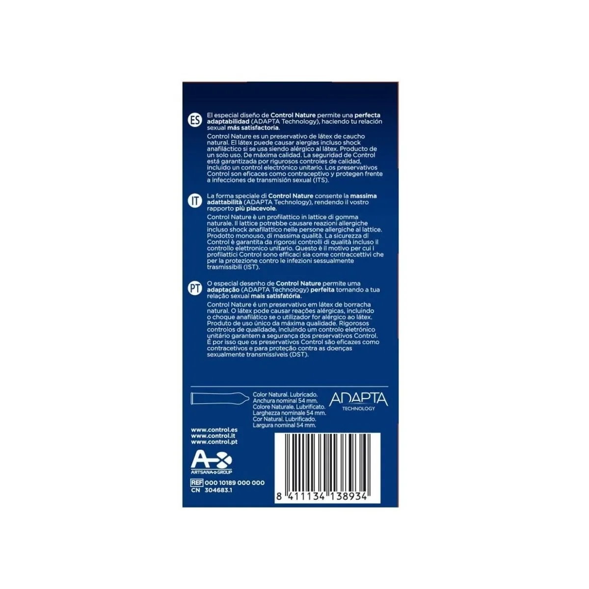 Adapta Nature Kondoms 24 Stück von Control Kondoms | Fesselliebe.de