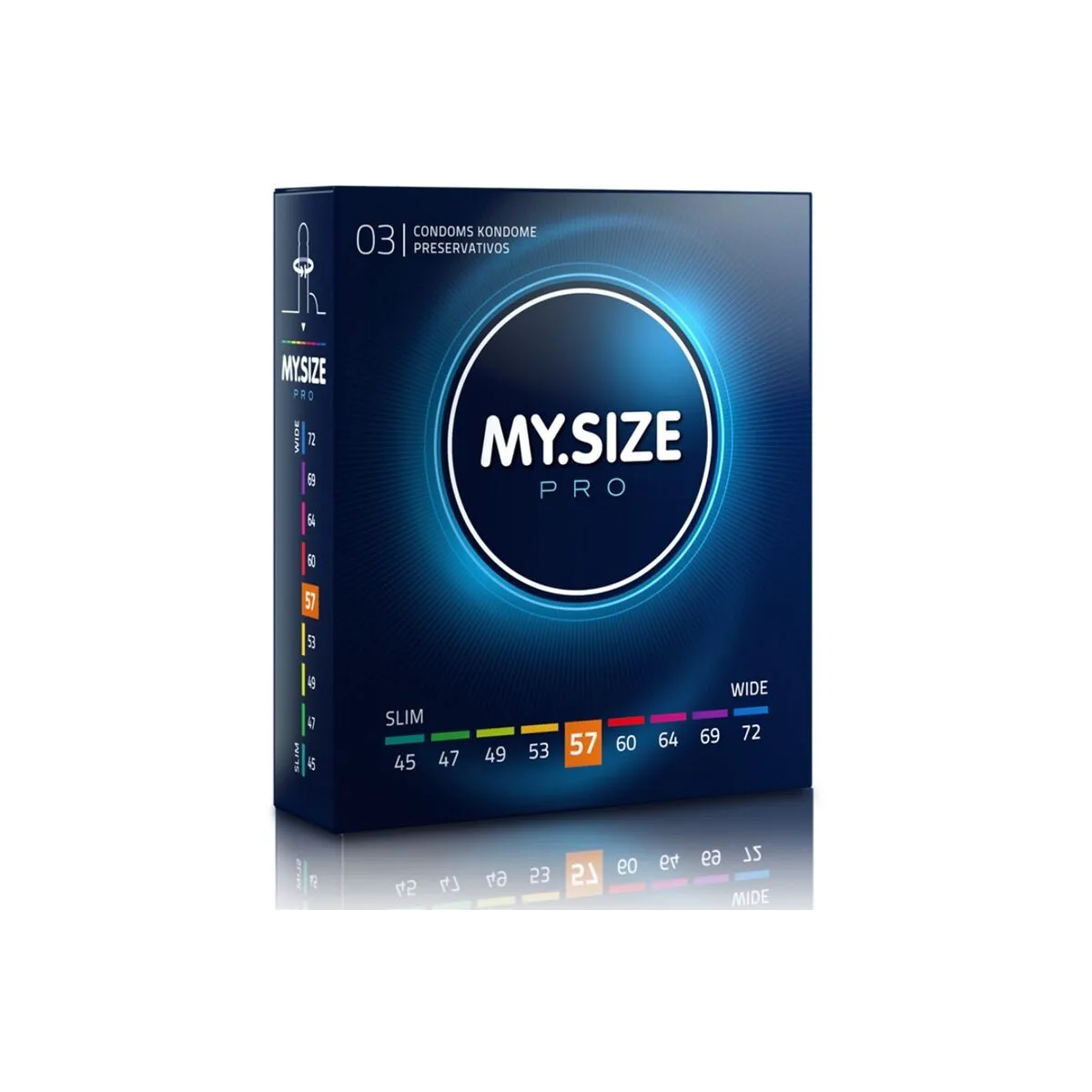 Pro Kondome 57 Mm 3 Stück von My Size Pro | Fesselliebe.de