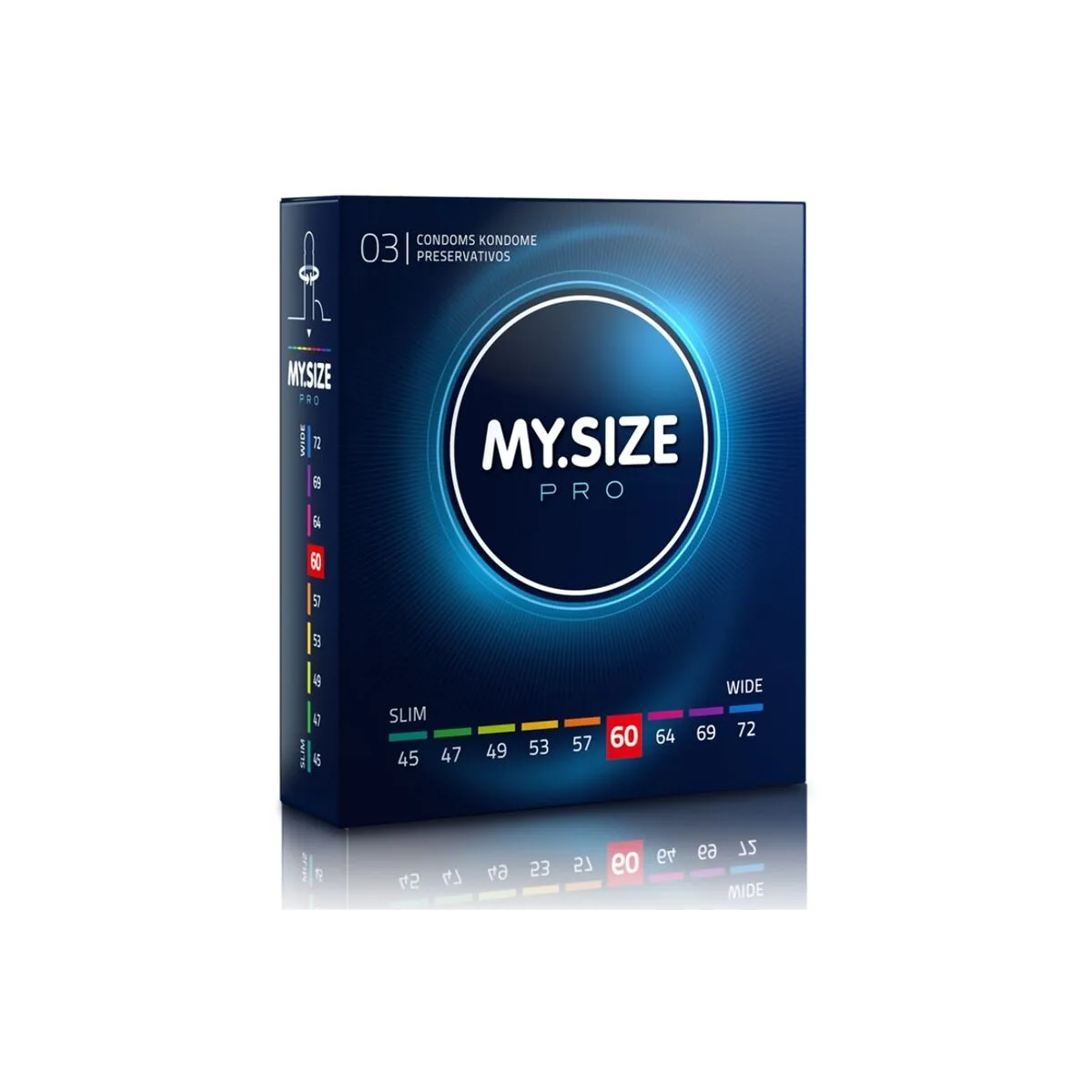 Pro Kondome 60 Mm 3 Stück von My Size Pro | Fesselliebe.de