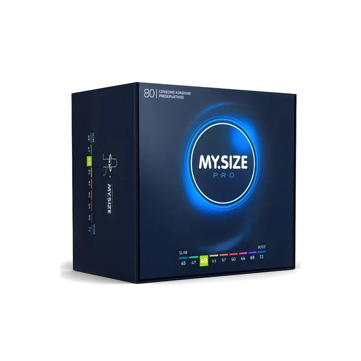 Pro Kondome 49 Mm 80 Stück von My Size Pro | Fesselliebe.de