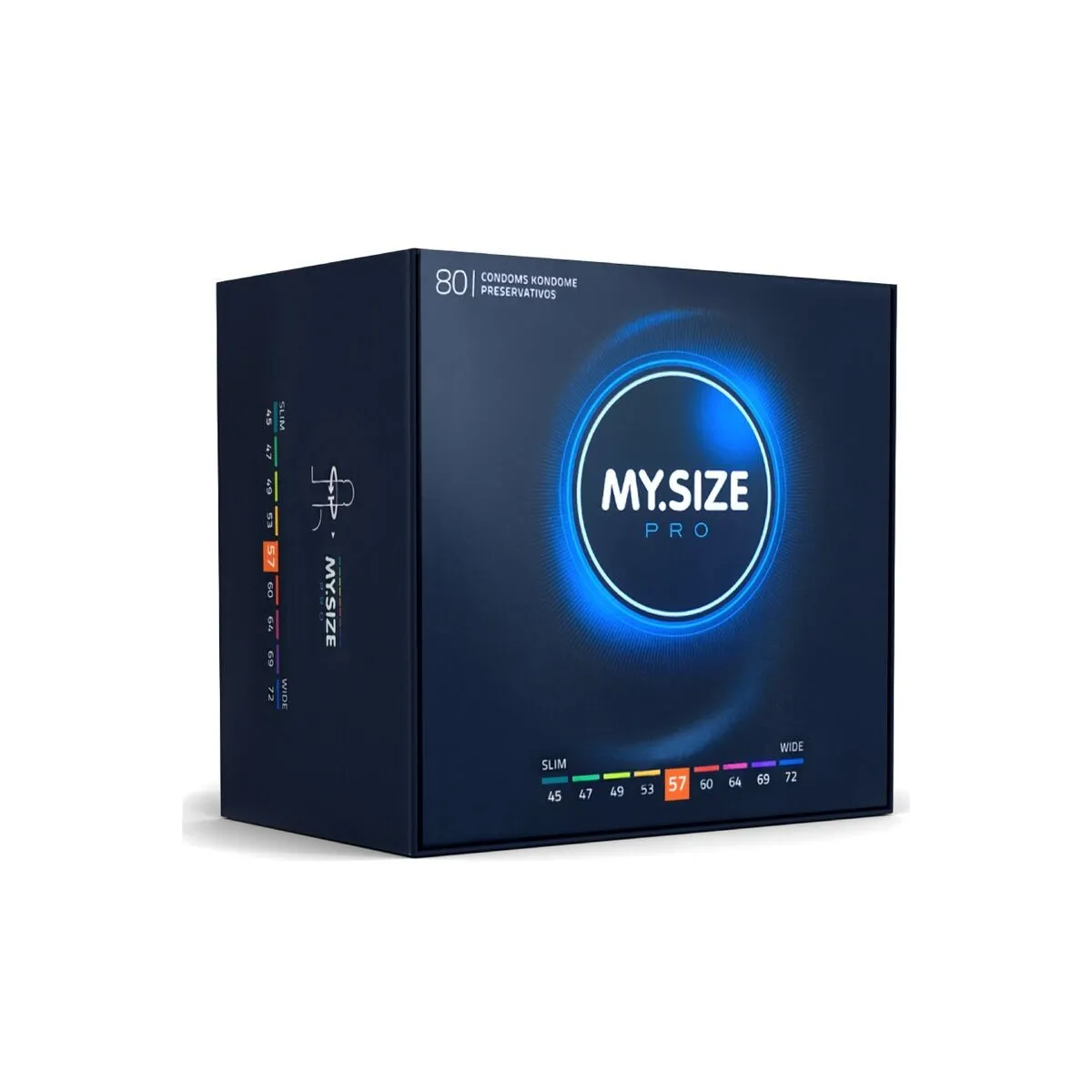 Pro Kondome 57 Mm 80 Stück von My Size Pro | Fesselliebe.de