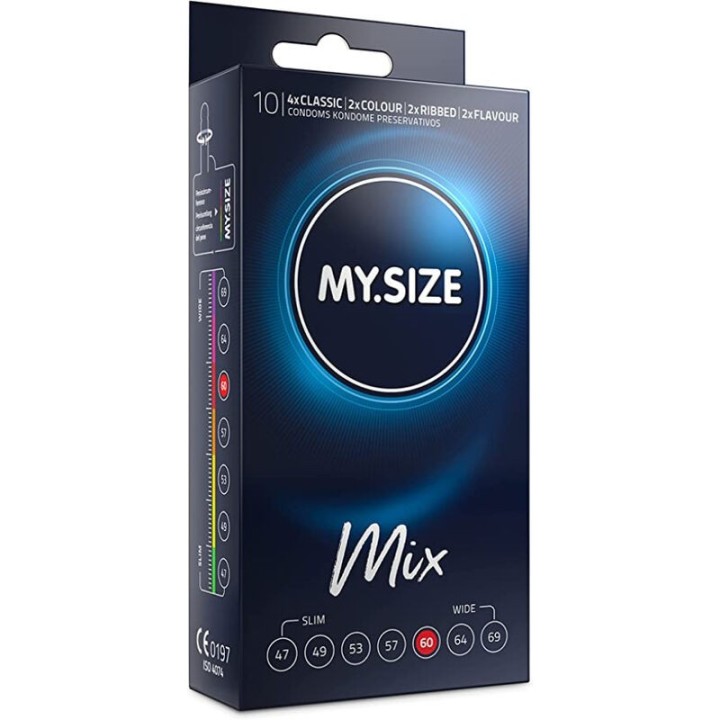 Mix Kondome 60 Mm 10 Stück von My Size Mix | Fesselliebe.de