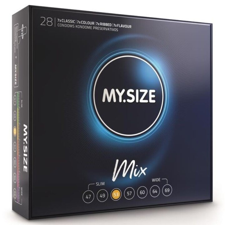 Mix Kondome 53 Mm 28 Stück von My Size Mix | Fesselliebe.de