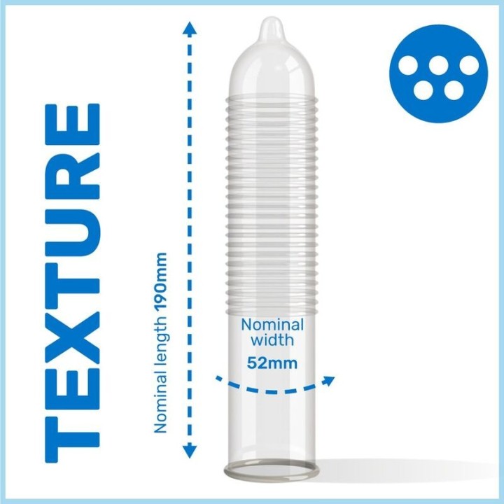 Gepunktete Kondome Ms Placer 3 Stück von Pasante | Fesselliebe.de