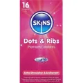 Dots & Ribs Premium-Kondome Packung 16 von Skins