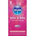 Dots & Ribs Premium-Kondome Packung 8 von Skins