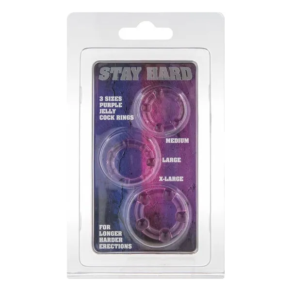 Set aus Drei Lila Penisringen von Seven Creations | Fesselliebe.de