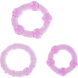 Set aus Drei Lila Penisringen von Seven Creations | Fesselliebe.de