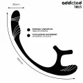 Analplug mit Vibration, 360°-Wellung und Hodenstimulator von Addicted Toys