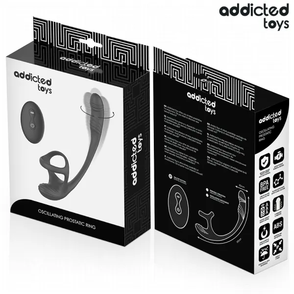 Analplug mit Vibration, 360°-Wellung und Hodenstimulator von Addicted Toys | Fesselliebe.de