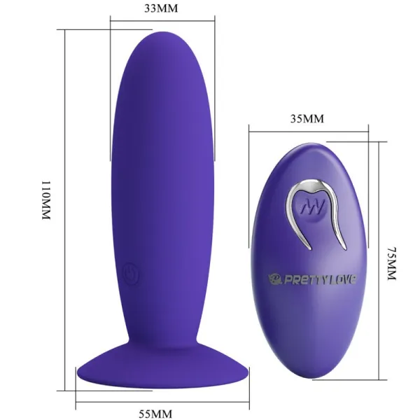 Jugendplug Analvibrator mit Fernbedienung Violett von Pretty Love Youth | Fesselliebe.de