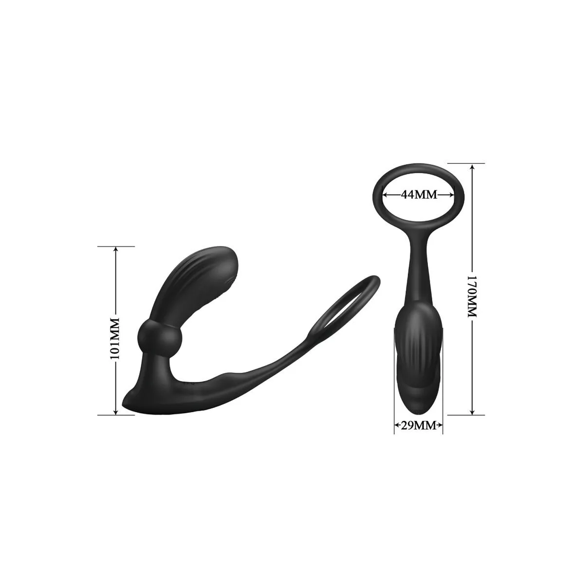 Warren Black Analring & Vibrator von Pretty Love Bottom | Fesselliebe.de