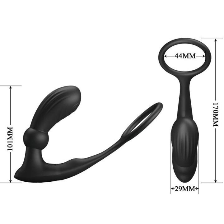 Warren Black Analring & Vibrator von Pretty Love Bottom | Fesselliebe.de