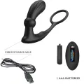 Warren Black Analring & Vibrator von Pretty Love Bottom