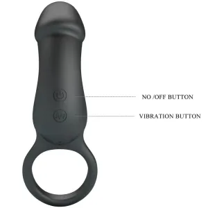 Warren Black Analring & Vibrator von Pretty Love Bottom