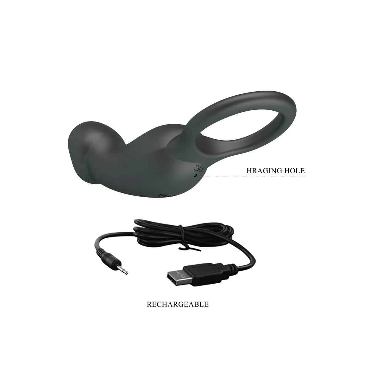 Warren Black Analring & Vibrator von Pretty Love Bottom | Fesselliebe.de