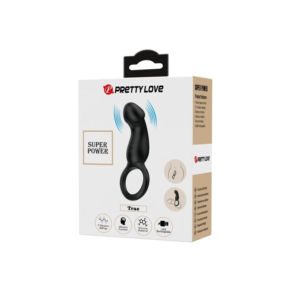 Warren Black Analring & Vibrator von Pretty Love Bottom | Fesselliebe.de