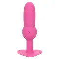 First Time Anal Plug mit Perlensonde 10 Vibrationen Rosa von Calexotics
