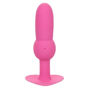 First Time Anal Plug mit Perlensonde 10 Vibrationen Rosa von Calexotics