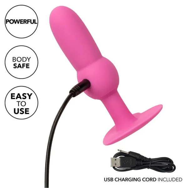 First Time Anal Plug mit Perlensonde 10 Vibrationen Rosa von Calexotics | Fesselliebe.de