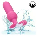 First Time Anal Plug mit Perlensonde 10 Vibrationen Rosa von Calexotics