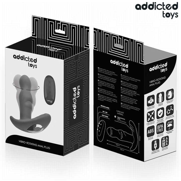 Rotierender Vibrierender Analstecker mit Fernbedienung von Addicted Toys | Fesselliebe.de