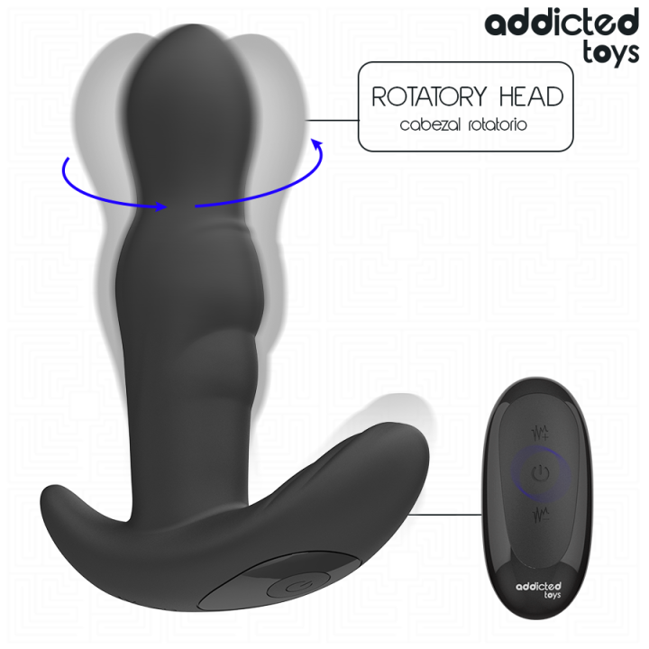Rotierender Vibrierender Analstecker mit Fernbedienung von Addicted Toys | Fesselliebe.de