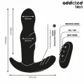 Rotierender Vibrierender Analstecker mit Fernbedienung von Addicted Toys