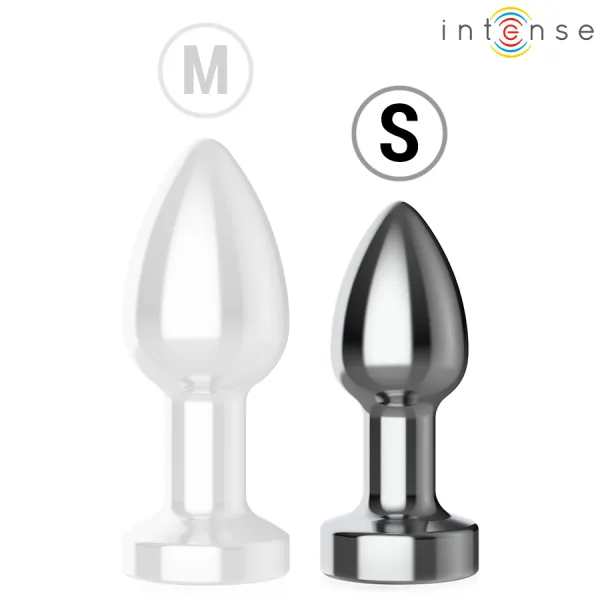 Vibrierender Analplug aus Metall mit Led-Leuchten und mit Fernbedienung - Grösse S von Intense Anal Toys | Fesselliebe.de