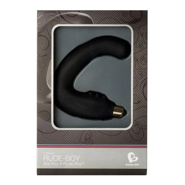 Rude-Boy männliches G-Spot-Massager 7 V Schwarz von Rocks-Off | Fesselliebe.de