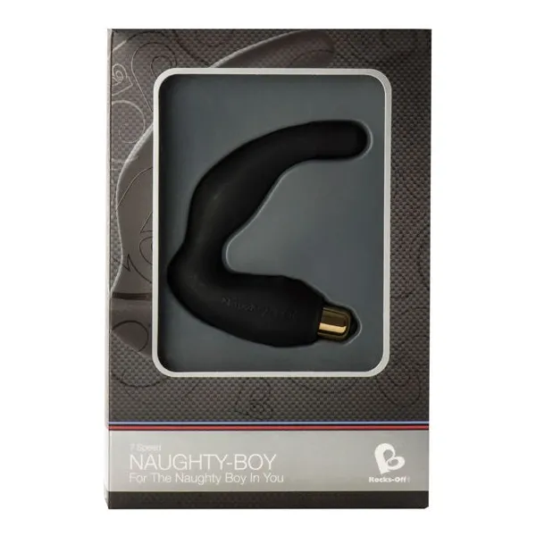 Naughty-Boy männliches G-Spot-Massager 7 V Schwarz von Rocks-Off | Fesselliebe.de