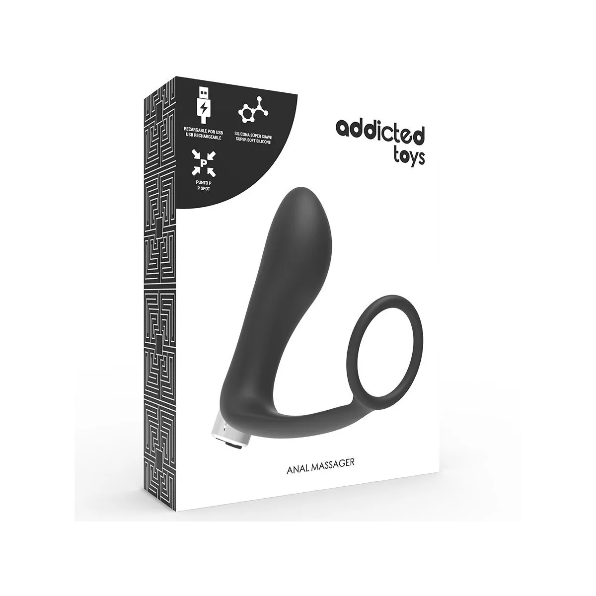 Prostata Vibrator wiederaufladbar, Modell 1 - Schwarz von Addicted Toys | Fesselliebe.de
