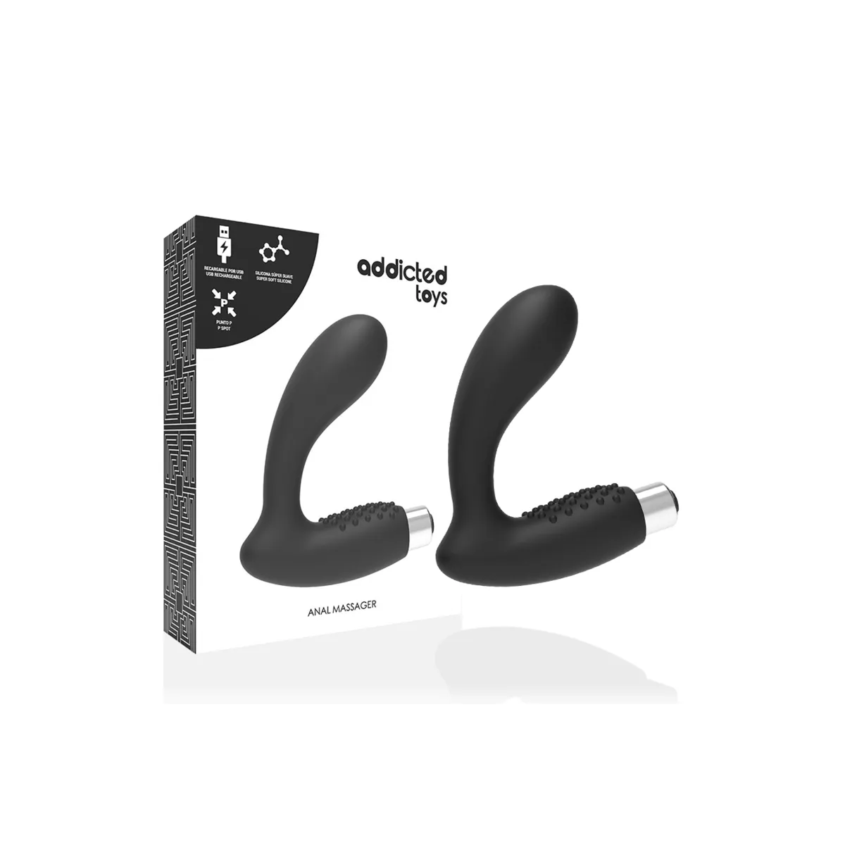 Prostata Vibrator wiederaufladbar, Modell 5 - Schwarz von Addicted Toys | Fesselliebe.de
