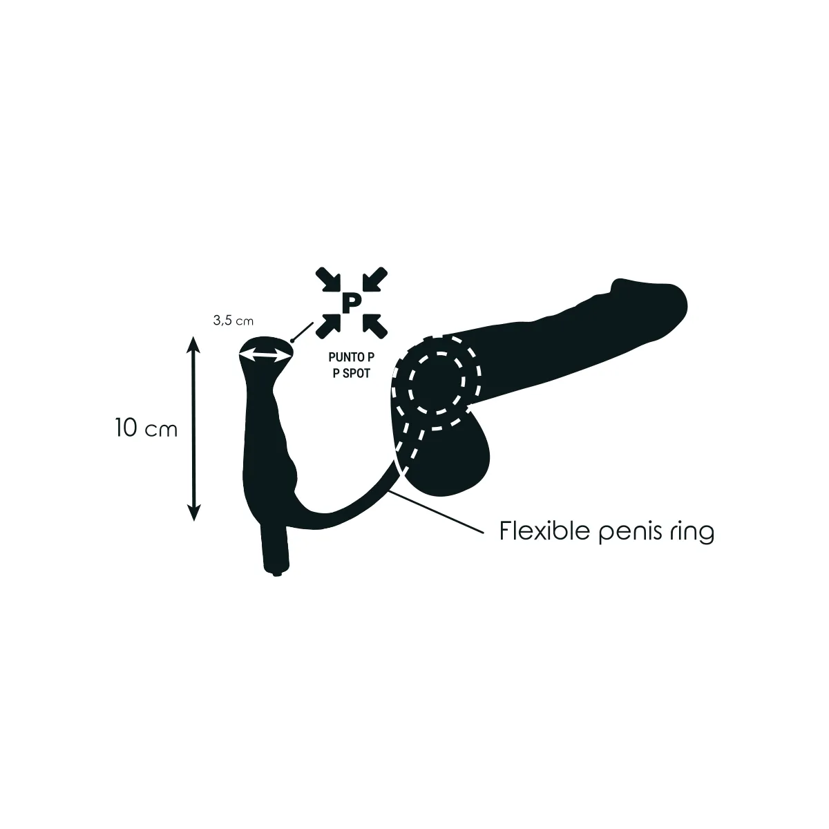 Vibrator Prost Tico Schwarz 10 cm von Addicted Toys | Fesselliebe.de