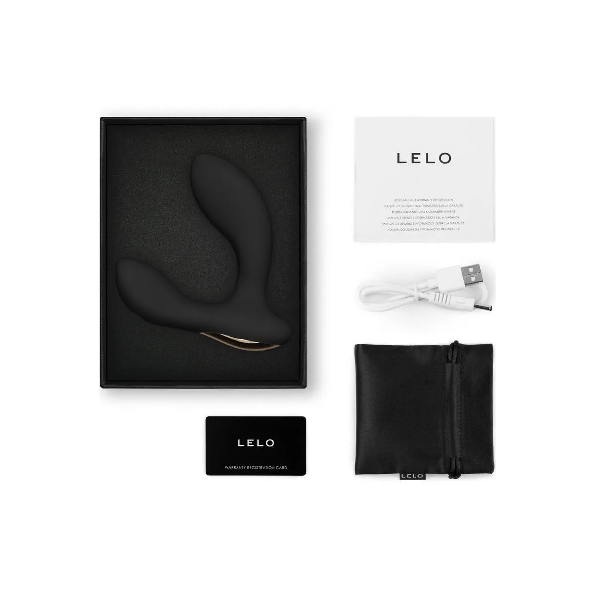 Hugo 2 Schwarzes Prostatamassager von Lelo | Fesselliebe.de