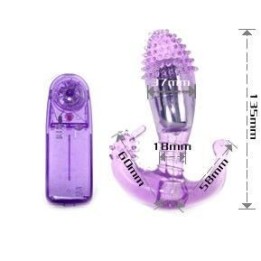 Fliederfarbener Vaginal und Analstimulator mit Vibration von Baile | Fesselliebe.de
