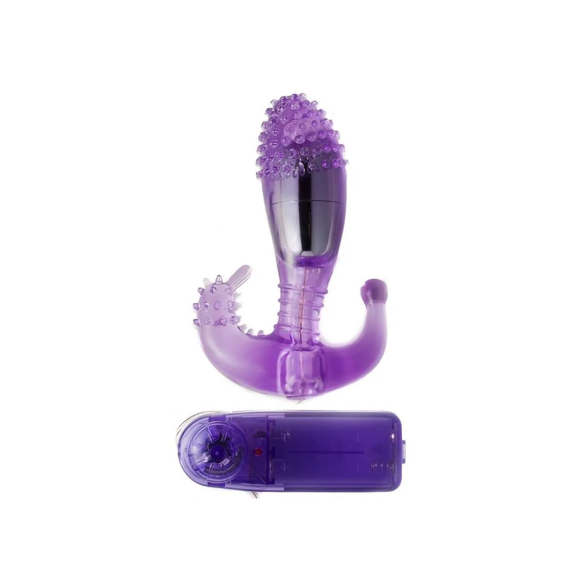 Fliederfarbener Vaginal und Analstimulator mit Vibration von Baile | Fesselliebe.de