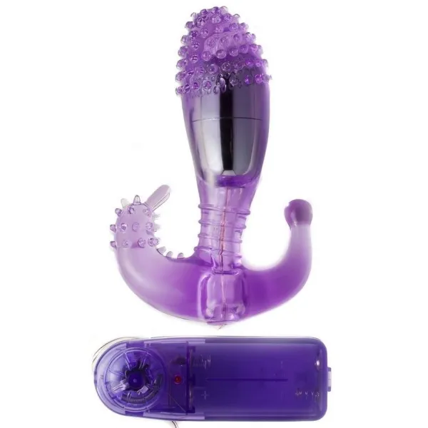 Fliederfarbener Vaginal und Analstimulator mit Vibration von Baile | Fesselliebe.de