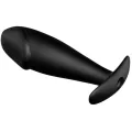 Silikon Anal Plug Penis Form und 12 Vibrationsmodi Schwarz von Pretty Love Bottom