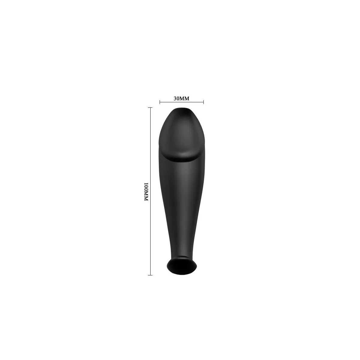 Silikon Anal Plug Penis Form und 12 Vibrationsmodi Schwarz von Pretty Love Bottom | Fesselliebe.de
