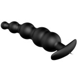 Analplug aus Silikon Extra Stimulation und 12 Vibrationsmodi Schwarz von Pretty Love Bottom | Fesselliebe.de
