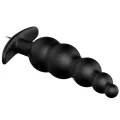 Analplug aus Silikon Extra Stimulation und 12 Vibrationsmodi Schwarz von Pretty Love Bottom