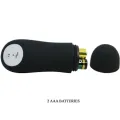 Analplug aus Silikon Extra Stimulation und 12 Vibrationsmodi Schwarz von Pretty Love Bottom