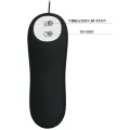 Anal Plug ankerform Silikon 12 Vibrationsmodi Schwarz von Pretty Love Bottom