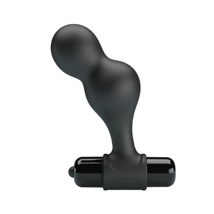 Schwarzer Silikon-Vibrator-Analstecker von Mr Play | Fesselliebe.de