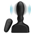 Schwarzer aufblasbarer Analstecker mit Fernbedienung von Mr Play