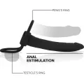 Cobi Onyx Anal Dildo mit Schwanz- und Hodenring 13 cm Silikon von Mythology Fantasy Dildo