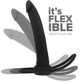 Cobi Onyx Anal Dildo mit Schwanz- und Hodenring 13 cm Silikon von Mythology Fantasy Dildo | Fesselliebe.de
