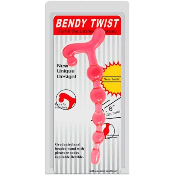 Bendy Twist Rote Analbälle von Baile Anal | Fesselliebe.de