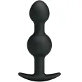 Silikon Analkugeln mit Spezieller Stimulation 10,3 cm Schwarz von Pretty Love Bottom